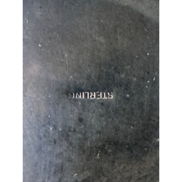 Dendritic Agate Sterling Silver Pendant Necklace 20G Mid Century - Picture 5 of 10